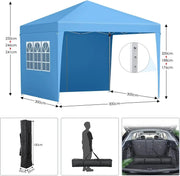 Party Tent - Partytenten - Partytent Opvouwbaar - Partytent 3x3 - Paviljoen - Partytent Easy Up - Partytent Waterdicht - Partytenten Met Zijwanden -