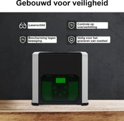 Laser Graveermachine - Laser Cutter Bluetooth Bestuurbaar - Graveermachine Makkelijk te Installeren - Zwart