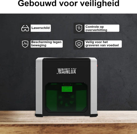 Laser Graveermachine - Laser Cutter Bluetooth Bestuurbaar - Graveermachine Makkelijk te Installeren - Zwart