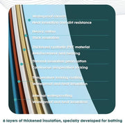 Opvouwbare badkuip voor volwassenen en kinderen - Draagbare badkuip van kunststof - Extra grote mobiele spa badvat 120 cm