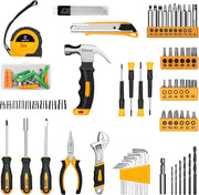 Basis gereedschapsset - Gemengde gereedschapsset - Gereedschap - Elektrische gereedschapscombinatiesets - Gereedschapsset - 8V snoerloze boormachine - 126-delig - Geel