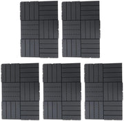 Terras Tegel - Tuin Tegel - Vlonder Tegel - Dek Tegel - Set - Zwart - 30x30x2cm - 27m² - 30 Stuks