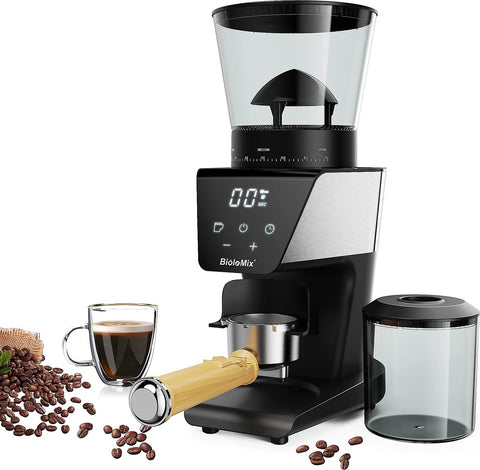 Elektrische Koffiemolen - Koffieapparaat - Espresso machine met 30 versnellingen - Braam Koffiemolen - Grote Capaciteit Bonen-opslag - 220V - Touch display - XL formaat
