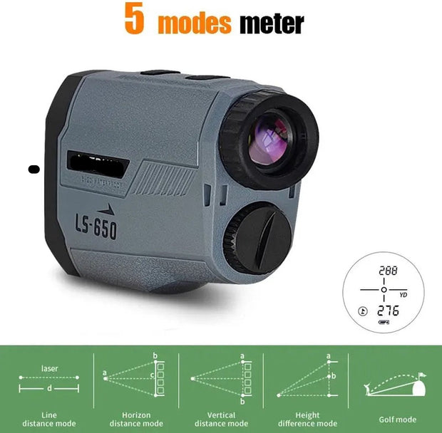 Afstandsmeter - Golf - 600 Meter Bereik - Telescoop - Vlag-Lock - Golfsport - Golf accessoires - Helling Pin - Afstands Meter Voor Golf