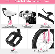 Kinderfiets - 16 Inch - Spelen - 5 tot 8 Jaar - Buiten - Roze