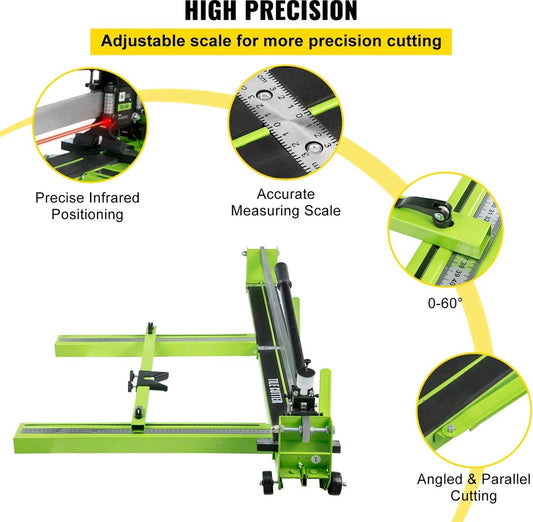 Tegelsnijder - Infrarood Laser - Handmatige Tegelsnijder - 800mm Breedte - 15mm Dikte