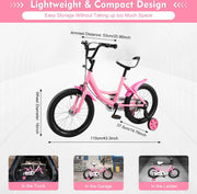 Kinderfiets - 16 Inch - Spelen - 5 tot 8 Jaar - Buiten - Roze