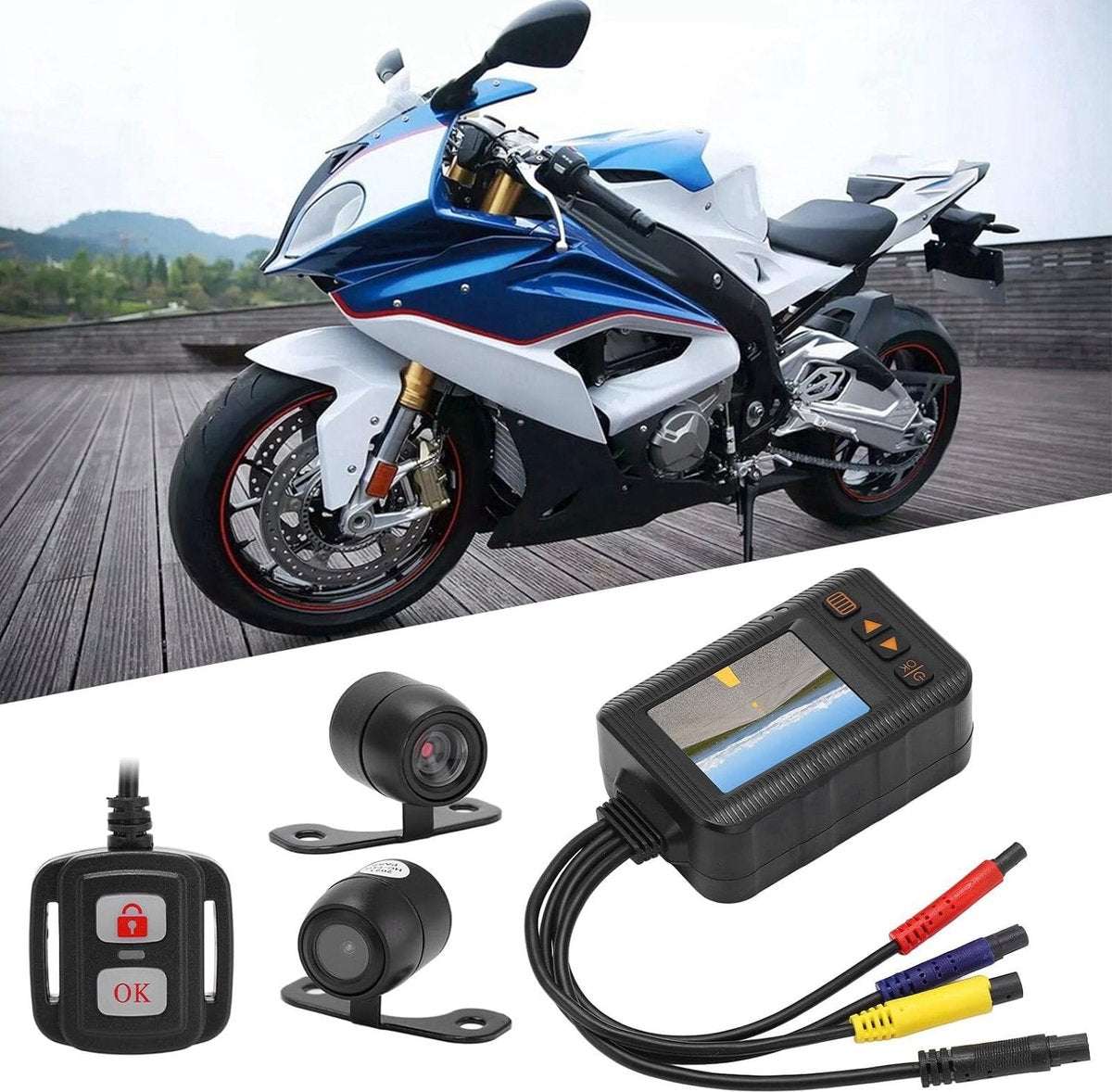 Motorfiets Dashcam Recorder - Waterdichte HD Opname - Bewegingsdetectie - Loopopname - Eenvoudige Installatie