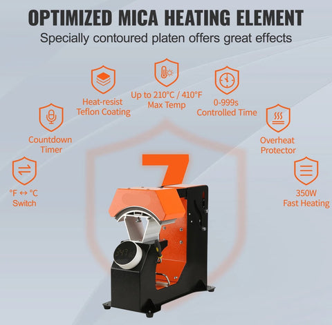 Transferpers - Heat press - 3 in 1 Hoed Cap Heat Press Machine