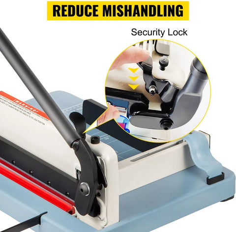 Snijmachine - Papiersnijder - Papierschaar - Verstelbare Papierklem - 300-500 Vellen - Handmatig - School - Kantoor - Thuis - 67x42cm