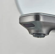 Washbasin Tap - Sensor control - Brushed gray - Digital LCD display - Cold and hot water - Mixer tap