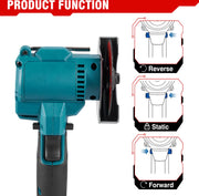 Elektrische Haakse Slijper - Draadloze Cirkelzagen - Snijmachine - Power Tool Haakse Slijper - Stofschild - 5 Slijpschijven - 2 Zaagbladen - Inbussleutel - Led Licht - 2 Accu's - Accu lader - Handleiding - Lichtgewicht - 18V - 76MM