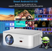 Projector - Mini beamer - Klein van formaat - Draagbaar - 1080 FULL HD - 4K - Video WIFI - Thuis bioscoop van hoge kwaliteit