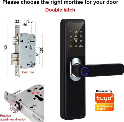 Smartlock - Slim Deurslot - Smart Lock - Vingerafdruk - Toegang Wachtwoord Ic Kaart - Smartlife Ondersteuning