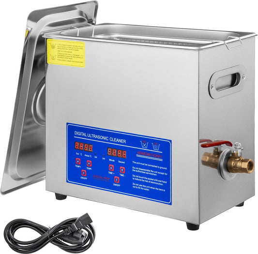Ultrasoon Reiniger 5.8-6L – Roestvrij Staal – Professioneel Ultrasoon Reinigingsapparaat - met Digitale Verwarmingstimer – Voor Sieraden en Brillen