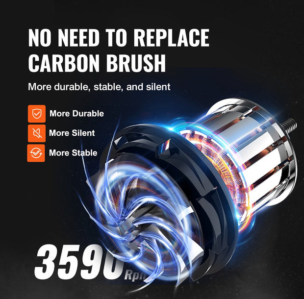 Dubbele Slijpmachine - 3-in-1 Multifunctioneel - Krachtige 50W <Otor - Borstelloos - 3 Polijst Schijven - Sieraden - 100+Accessoires - Polijsten - Slijpen