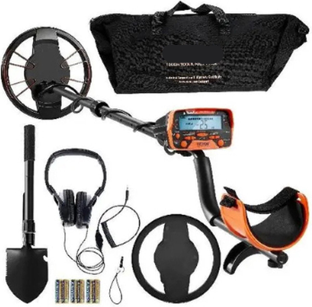 Professionele Metaaldetector - 10 Inch Waterdichte Spoel - LCD Scherm - 7 Detectiemodi - Verstelbare Handgreep - Compleet Accessoirepakket