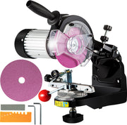 Aluminium Kettingzaag - Zaagkettingslijper - 230W - 3000 RPM - Werklamp & Antislip handvat - Kantelbare bankschroef - 5,5 Inch Slijpschijven - Breed toepasbaar