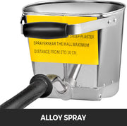 Mortel Gips Beton Cement Sproeier - Slijtvast - voor Luchtcompressoren - Waterdicht en Anti Corrosie - met 4 Spuitmonden - Mortelsprays - Gips - Klein Ladderspuitbeton - Grondmix