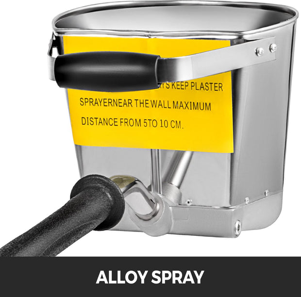 Mortel Gips Beton Cement Sproeier - Slijtvast - voor Luchtcompressoren - Waterdicht en Anti Corrosie - met 4 Spuitmonden - Mortelsprays - Gips - Klein Ladderspuitbeton - Grondmix