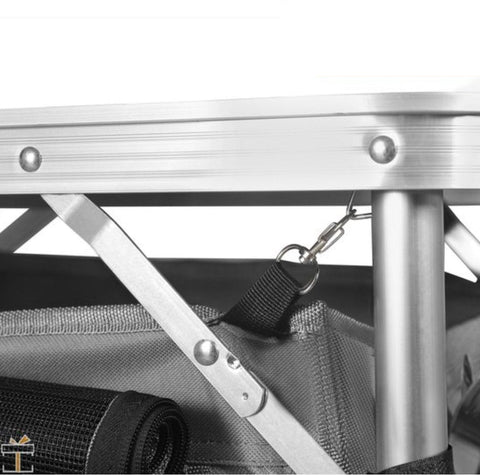 Campingkeuken Inklapbaar - 2 in 1 - Camping kast - Kampeer buitenkeuken - Kooktafel - Opvouwbaar