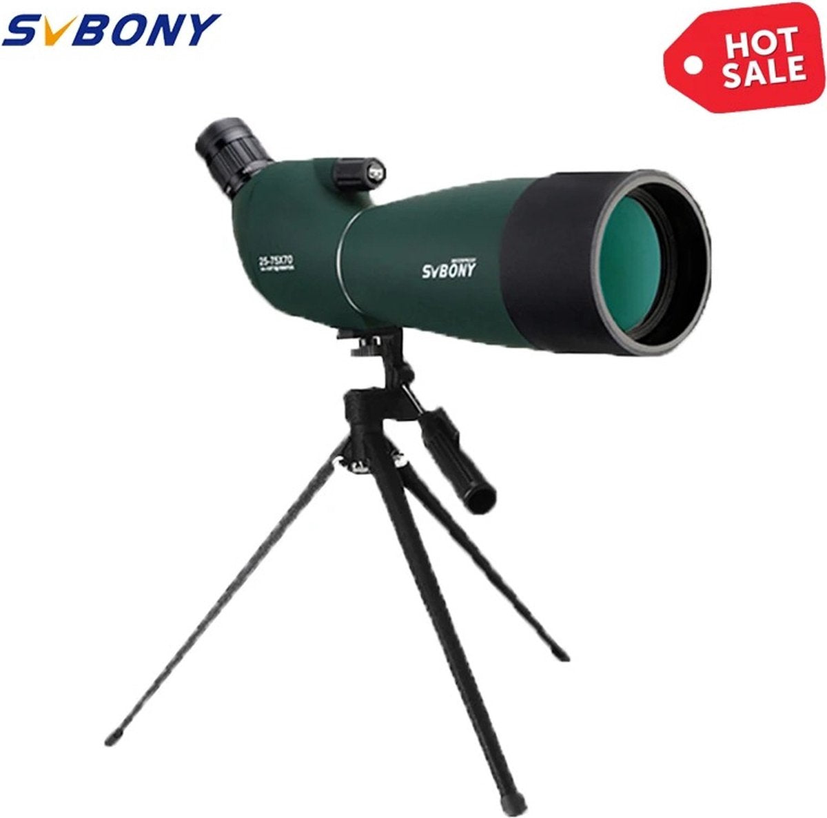 Telescope - Spotting Scope - Monocular - Powerful Binoculars - Bak4 Fmc - Waterproof With Tripod Camping
