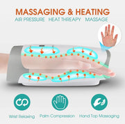 Handmassage Apparaat Luxe - Klopmassage Apparaat - Klopmassage Apparaat - Wit / Zilver