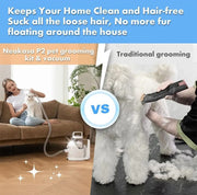 Professionele Hondenfohn - Hondentondeuse - Trimset 5-in-1 - Trimmer - Stofzuiger - Borstel - Dieren - Katten - Honden