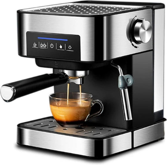 Coffee Maker - 20 Bar Italian Type Espresso Coffee Maker - Espresso Machine - Machine With Milk Frother Wall For Espresso - Including Coffee Grinder - Coffee Grinder - Cappuccino - Latte And Mocha