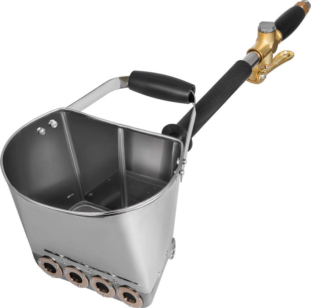 Mortel Gips Beton Cement Sproeier - Slijtvast - voor Luchtcompressoren - Waterdicht en Anti Corrosie - met 4 Spuitmonden - Mortelsprays - Gips - Klein Ladderspuitbeton - Grondmix