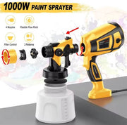 Elektrische Spuitbus Pistool - 1000W  - 1400Ml - Hoge Capaciteit Container - Gemakkelijk Schoon Te Maken - Voor Meubelkasten - Hekwerk - Muren Deur - Diy Werken