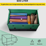Opbergdoos - Opbergbox Tuin - Opbergbox Buiten - Opbergbox Tuinkussenbox - Waterdicht - 155x63x75x52 CM - 600 Liter