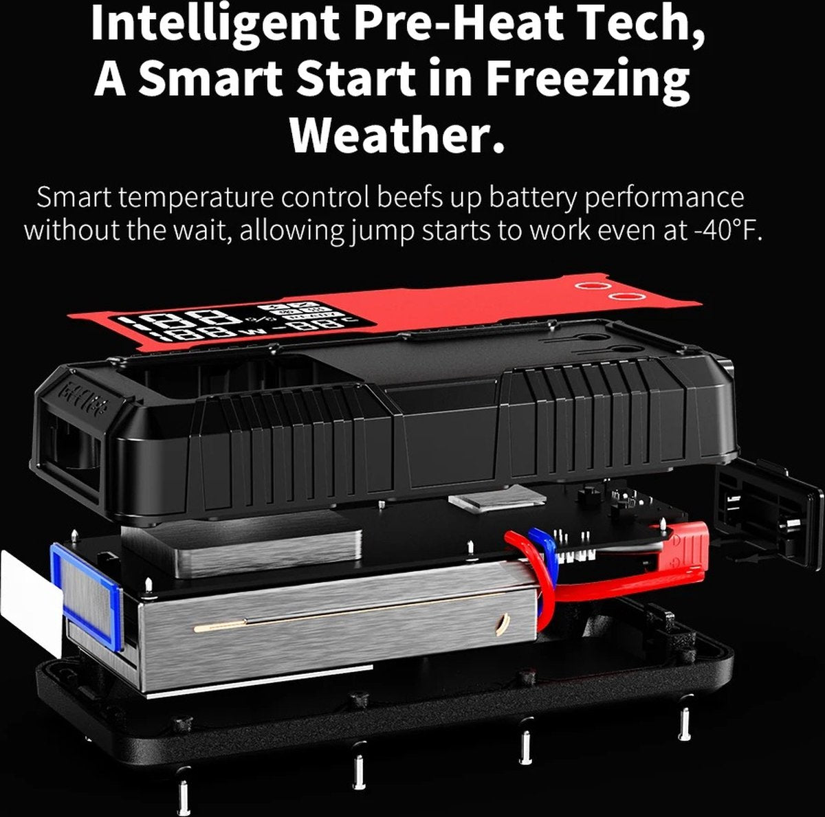Jump Starter - Jump Starters - Car Jump Starter - Emergency Starter for Cars - 24000mAh