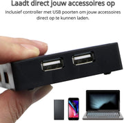 Complete 100W Foldable Solar Panel Set - Monocrystalline Solar Panel - 12V - Daylight Panel - Camper Solar Panel - With Inverter