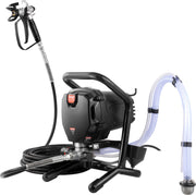 Airless Verfspuitsysteem - 750W - 3000PSI Spuitpistool - Hoge Druk Verfspuit - met 15m Hogedrukslang - 1.2 l/min Maximale Stroom - Zwart