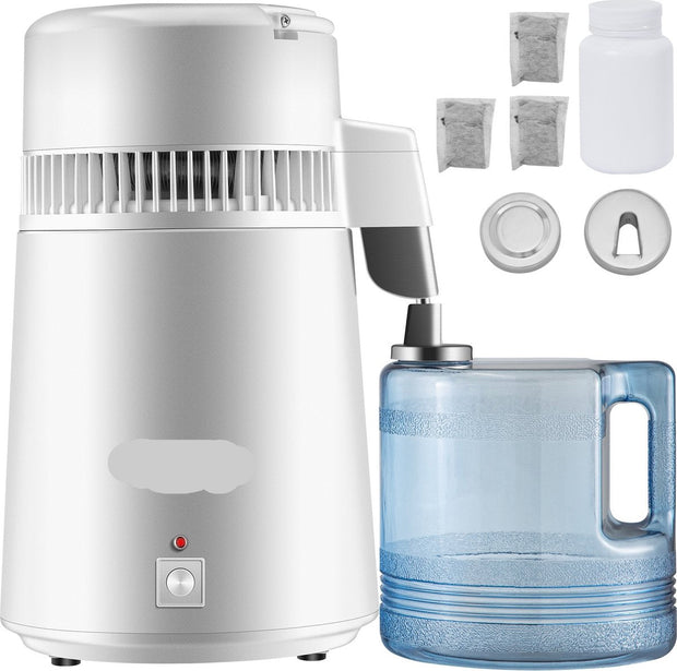 Destilleerapparaat- Destilleerketel - Water Destilleerder - 4L - Maak Zelf Gedestilleerd Water - Puur Water