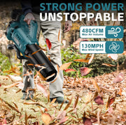 Elektrische Luchtblazer - Bladblazer - Sneeuwblazer - Veegmachine - Draadloos - Verstelbare Standen - Lichtgewicht - Comfortabel gebruik - Tuin Gereedschap - 200 Km/h - 18V - Onderhoudsvrij - Professionele en thuisgebruikers