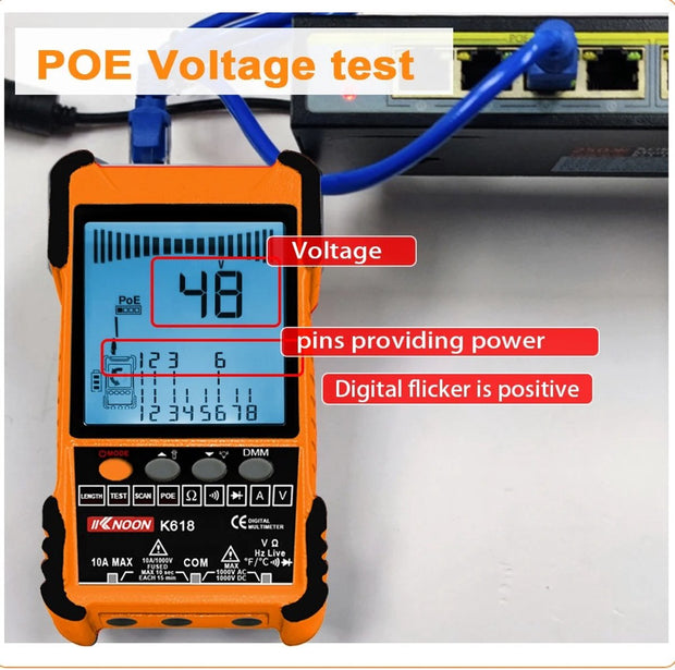 Multimeter - Multimeetapparaat - Meter - Spanning Meter - Oranje - Met Accessoires