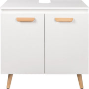 Badkamermeubel - Praktische Onderkast - Wastafelkast - Badkamer Kast - 60 x 40 x 60,5 cm - Wit