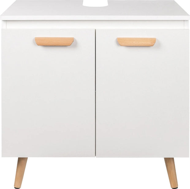 Badkamermeubel - Praktische Onderkast - Wastafelkast - Badkamer Kast - 60 x 40 x 60,5 cm - Wit
