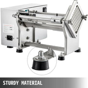 Elektrische Groentesnijder - Frietsnijder - Keukenmandoline - Groentesnijder - met 4 Verschillende Messen - Uiensnijder - Frietsnijder - Multifunctionele Groentesnijder - met Anti-slip - Roestvrij Staal