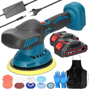 Draadloze auto polijstmachine - Polijstmachine - 21V - 6 versnellingen - Multifunctioneel - Metaal , wax , hout , roest.