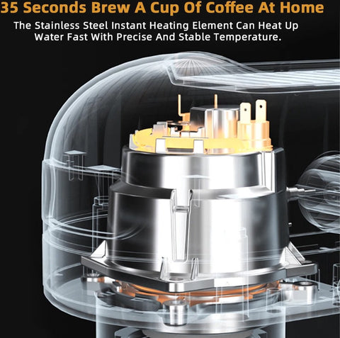 Espressoapparaat - Professionele Kwaliteit - 20 Bar - Semi-automatisch - Melkopschuimer - Inclusief Koffiemolen - Barista - Espresso - Cappuccino - Latte en Mocha