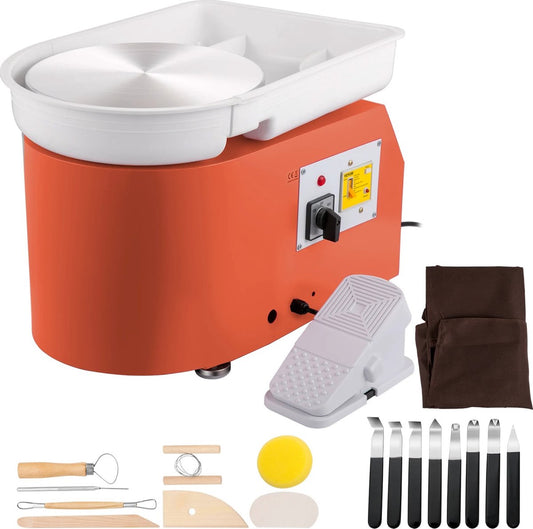 Pottenbakkersschijf - Draaischijf Pottenbakken - Pottenbakken Draaischijf - Draaischijf - Boetseerschijf - Draaischijf Keramiek - Pottenbakken Kinderen - Pottenbakken Volwassenen - Oranje
