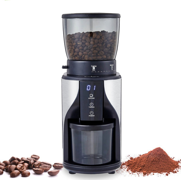 X-Qlusive Elektrische Koffie Molen - Automatische Koffiebonen Vermalen - Koffiebonen Machine - BioloMix - Verse Koffie
