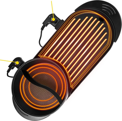 Hotpot Electrisch - Hotpot Pan - Hotpot - Stomer - Slowcooker - Grillplaat - Stoompan - Bbq - Zwart