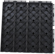 Terras Tegel - Tuin Tegel - Vlonder Tegel - Dek Tegel - Set - Zwart - 30x30x2cm - 27m² - 30 Stuks