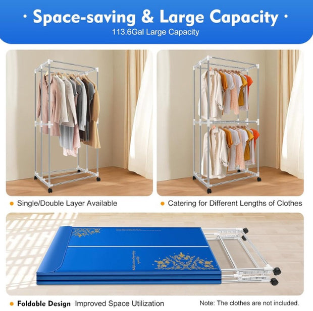 Elektrische Wasdroger - Smart Droogrek - Hangende Kleding Droger - Droger Voor Kledingkast - Warme Lucht Droger