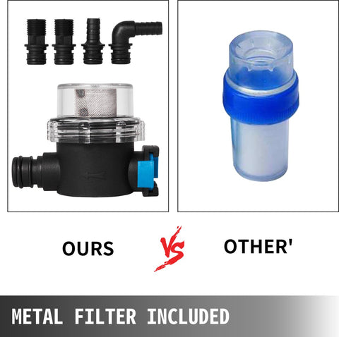 Vernevelende Membraanwaterpomp - Lokale Sproeier - 12V - Maximaal Debiet 17 L/Min - voor Het Vullen Van Voedsel En Dranken En Het Overbrengen Van Vloeistoffen - Zwart