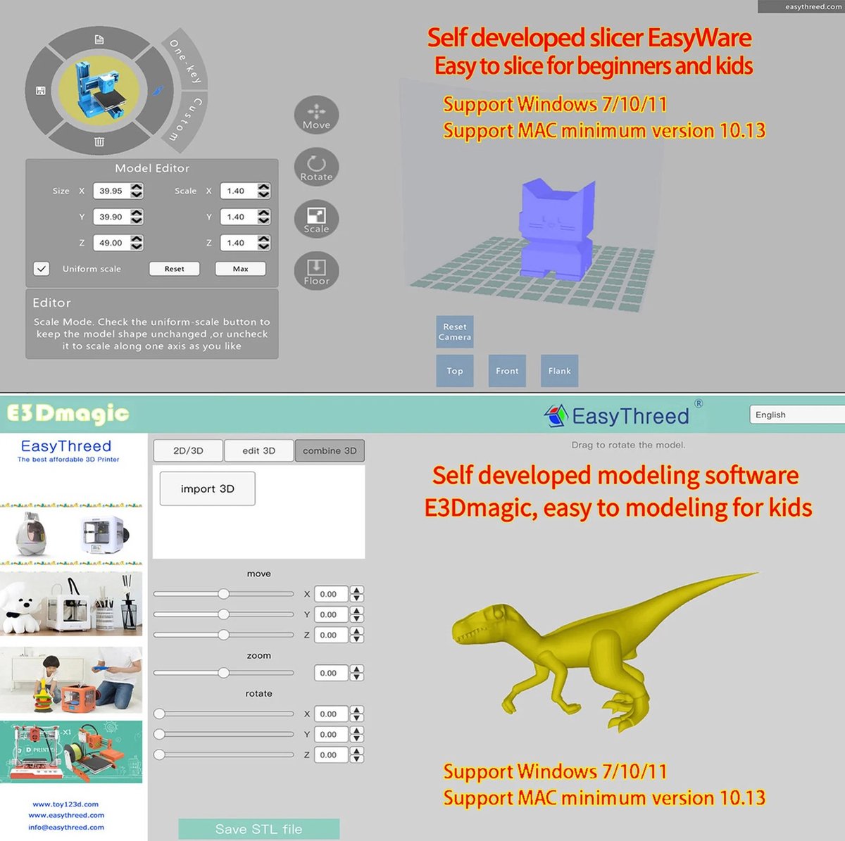 mini 3D Printer - 3D Printers - Printer - Mini Printer - Including Software -